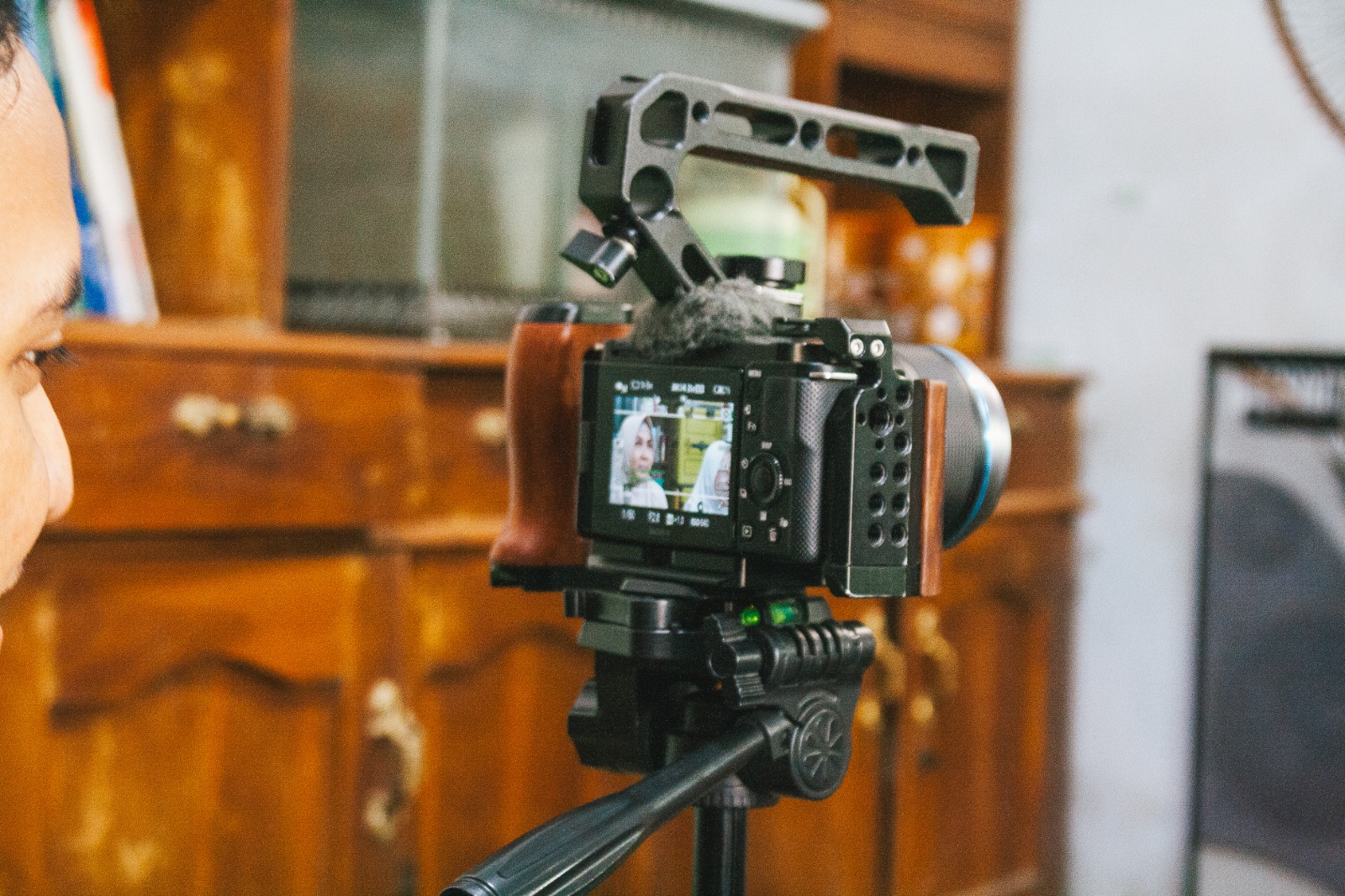 Behind the scenes